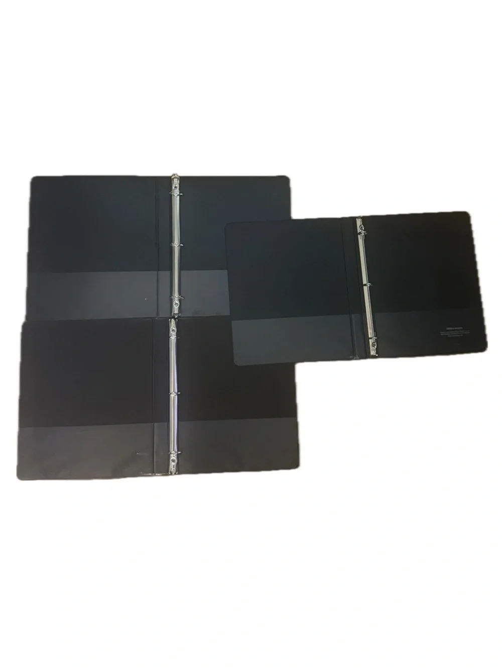Lot of 3 Black 1-Inch 3-Ring Binders – Durable School & Office Binders